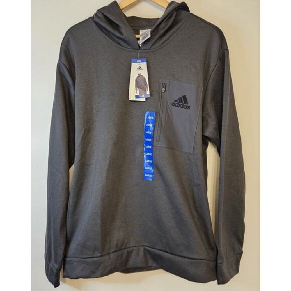 Adidas Men's Hoodie /Gray / Size Large /‎ New With Tags
